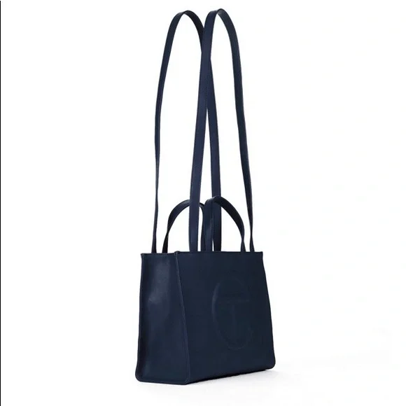 Medium Navy Telfar Bag - Picture 2 of 5